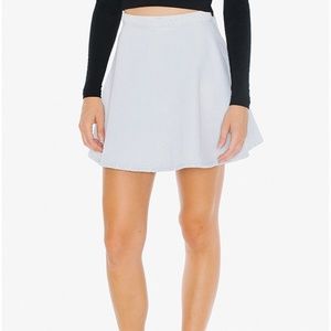 American Apparel Light-Wash Denim Skater Skirt